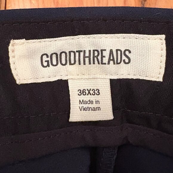 Good Threads Men's Slim Fit Dress Stretch Performance Pants Size 36W 33L. Blue - Picture 8 of 8